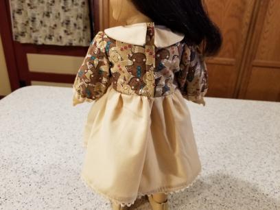 AG Doll in Gingerbread Dress Back